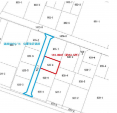 福山市川口町、土地の間取り画像です
