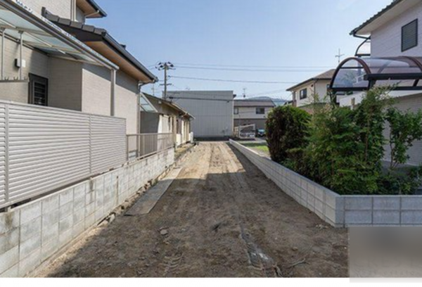 福山市川口町、土地の画像です