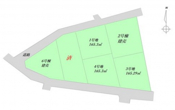 福山市山手町、新築一戸建ての間取り画像です