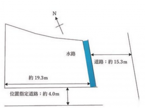 福山市木之庄町、土地の間取り画像です