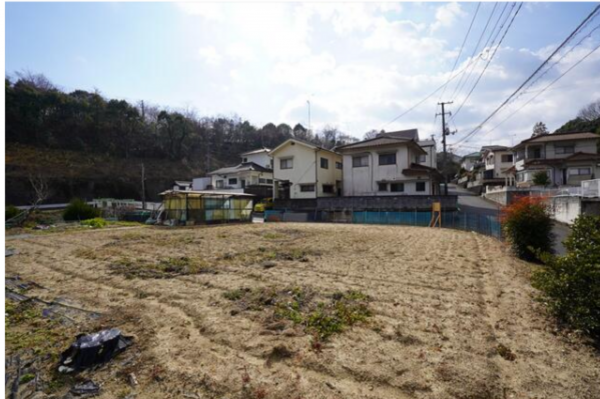 福山市久松台、土地の画像です