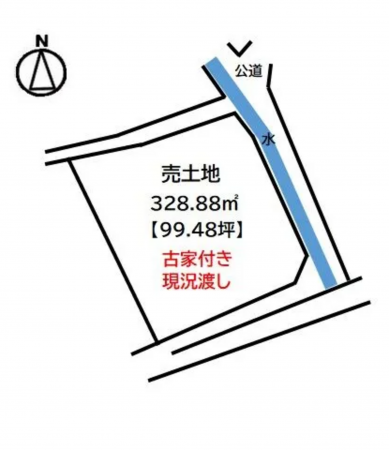 福山市赤坂町大字赤坂、土地の間取り画像です