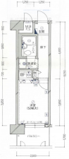 福山市西町、収益物件/マンションの間取り画像です