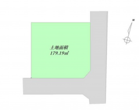 福山市西深津町、土地の間取り画像です