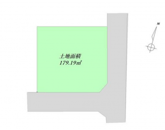 福山市西深津町、土地の間取り画像です