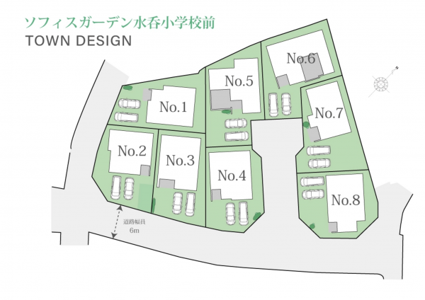 福山市水呑町、新築一戸建ての画像です