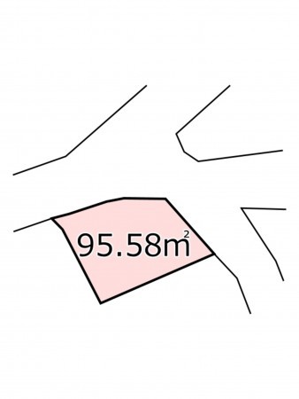 鹿児島市田上台、土地の間取り画像です