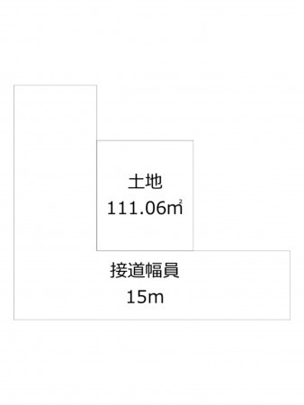 鹿児島市草牟田、土地の間取り画像です