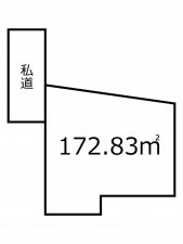 鹿児島市草牟田、土地の間取り画像です