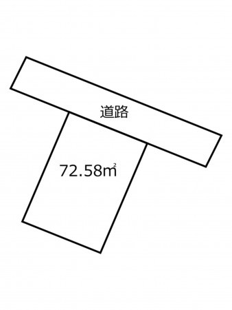 鹿児島市下荒田、土地の間取り画像です