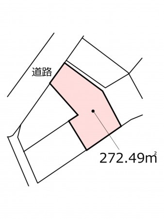 鹿児島市薬師、土地の間取り画像です