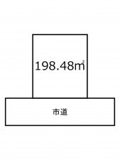 鹿児島市紫原、土地の間取り画像です