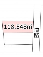 鹿児島市紫原、土地の間取り画像です