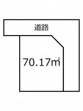 鹿児島市紫原、土地の間取り画像です