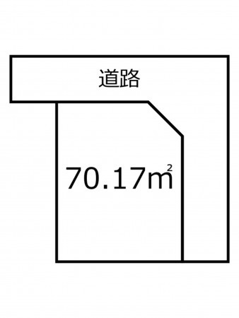 鹿児島市紫原、土地の間取り画像です