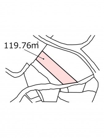 鹿児島市永吉、土地の間取り画像です