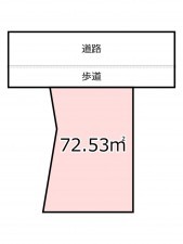 鹿児島市西田、土地の間取り画像です