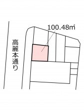 鹿児島市高麗町、土地の間取り画像です