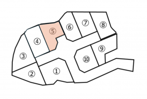 鹿児島市永吉、土地の間取り画像です
