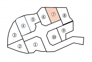 鹿児島市永吉、土地の間取り画像です