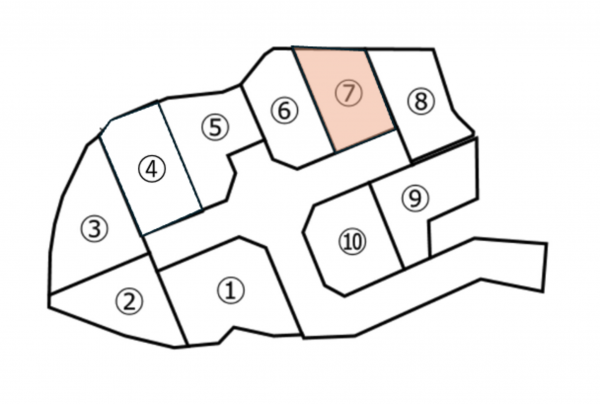 鹿児島市永吉、土地の間取り画像です