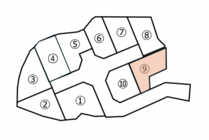 鹿児島市永吉、土地の間取り画像です