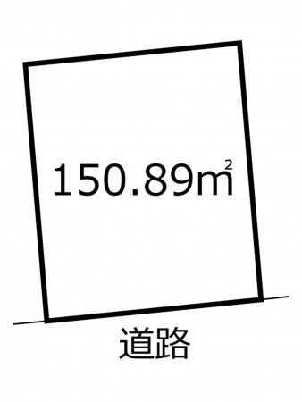 鹿児島市田上台、土地の間取り画像です