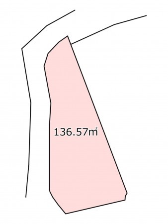 鹿児島市田上、土地の間取り画像です