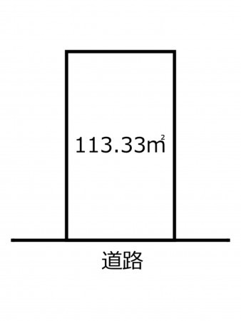 鹿児島市西千石町、土地の間取り画像です