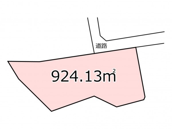 鹿児島市紫原、土地の間取り画像です