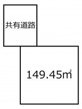 鹿児島市田上、土地の間取り画像です