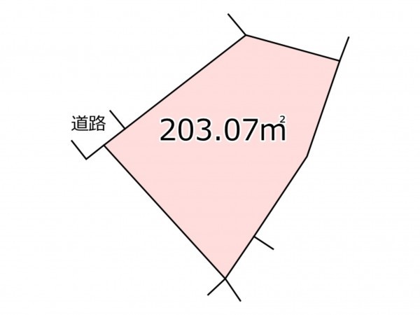 鹿児島市西陵、土地の間取り画像です