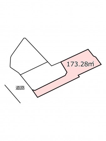 鹿児島市原良、土地の間取り画像です