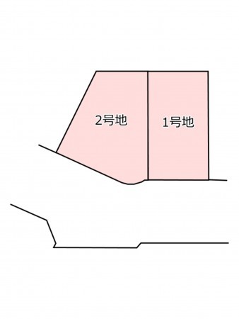 鹿児島市薬師、土地の間取り画像です