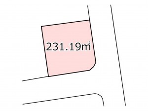 鹿児島市城山、土地の間取り画像です