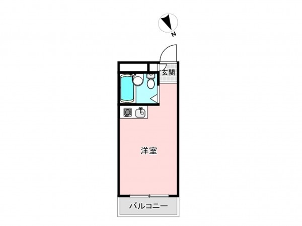 鹿児島市城山町、マンションの間取り画像です