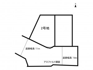 鹿児島市薬師、土地の間取り画像です