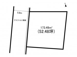 鹿児島市上之園町、土地の間取り画像です