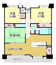 鹿児島市郡元、収益物件/マンションの間取り画像です