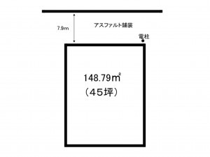 鹿児島市紫原、土地の間取り画像です