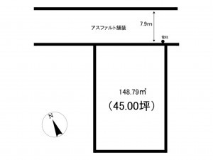 鹿児島市紫原、土地の間取り画像です