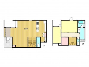 鹿児島市紫原、新築一戸建ての間取り画像です