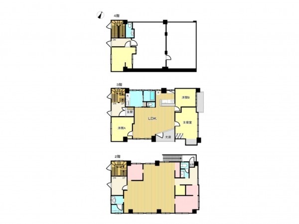 鹿児島市薬師、中古一戸建ての間取り画像です