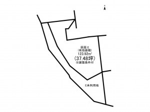 鹿児島市紫原、土地の間取り画像です