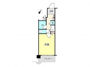 鹿児島市加治屋町、収益物件/マンションの間取り画像です