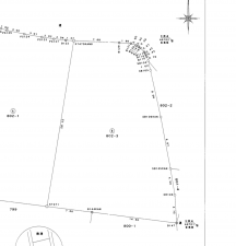 鹿児島市中山町、土地の間取り画像です