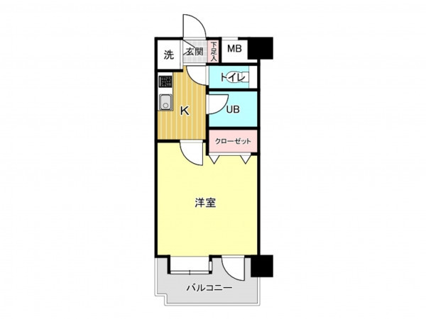 鹿児島市宇宿、マンションの間取り画像です