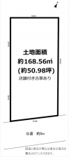 横須賀市久里浜、土地の間取り画像です