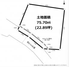 横須賀市根岸町、土地の間取り画像です