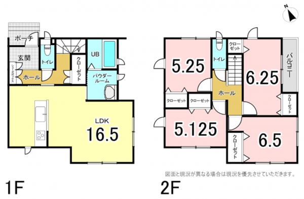 横須賀市池田町、新築一戸建ての間取り画像です